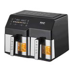 RAF Dual Baskets Digital Air Fryer with 2-Zone Cooking & LCD Display - 2500W