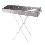Chinatown Foldable Portable Barbeque Grill with Chrome Plated Stand