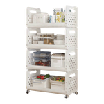 Chinatown Multi-Layer Movable Multipurpose Storage Rack with Wheels - 4 Layer