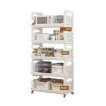 Chinatown Multi-Layer Movable Multipurpose Storage Rack with Wheels - 5 Layer
