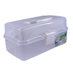 صندوق تخزين بلاستيكي محمول بحجم صغير تشاينا تاون - شفاف