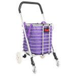 Chinatown Portable Foldable Shopping Trolley Cart with Holding Organizing Bag