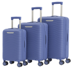 Chinatown Travel Luggage Trolley Set - Blue