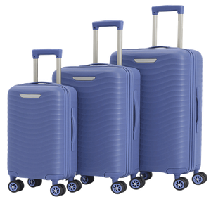 Chinatown Travel Luggage Trolley Set - Blue