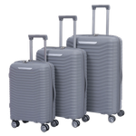 Chinatown Travel Luggage Trolley Set - Grey
