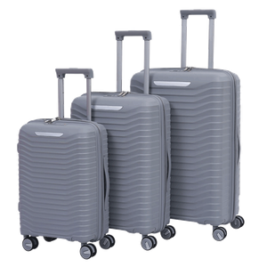 Chinatown Travel Luggage Trolley Set - Grey