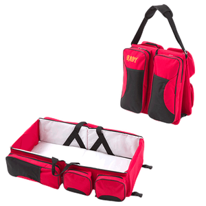 Chinatown 3 in 1 Portable Baby Essentials Bag - Red