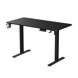 Gamvity Height-Adjustable Metal Modern Office Desk - Carbon Fiber Black