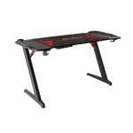 Gamvity Z Shaped Gaming Desk - Carbon Fiber Black