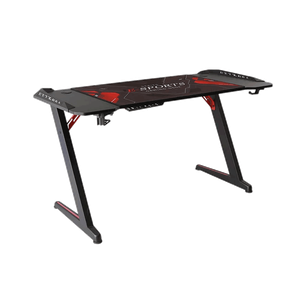 Gamvity Z Shaped Gaming Desk - Carbon Fiber Black