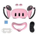 Silicone Kit for Meta Quest 3 with Polypropylene Bag - Pink