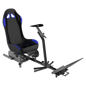 مقعد ألعاب السباق قابل للطي من قيم سيت – أسود/أزرق