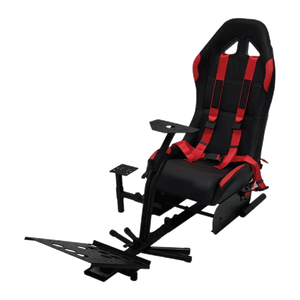 مقعد للسباقات مع حزام أمان وحوامل قابلة للتعديل من قيم سيت – أحمر/أسود