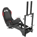 Gameseat Extreme Racing Simulator Cockpit with Monitor Mount – Black/Red