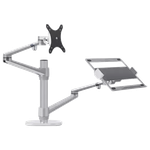 ذراع حامل قابل لتعديل الارتفاع من غامفيتي – فضي