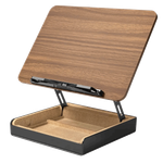 Gamvity Wooden & Aluminum Multi-Function Adjustable Stand with Storage Base