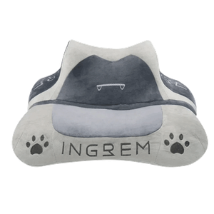 وسادة قطط بتصميم ممتلئ من إنغرين – رمادي 