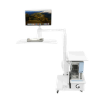 Ingren Right Rudder Floating Table – White