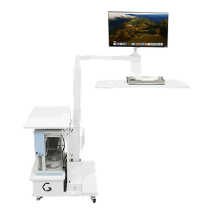 Ingren Left Rudder Floating Table – White