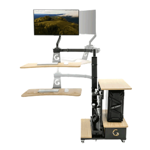 طاولة عائمة بالاتجاه الأيمن من إنغرين – خشبي/أبيض 