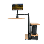 مكتب قابل لتعديل الارتفاع مع ذراع شاشة بالاتجاه الأيمن من إنغرين