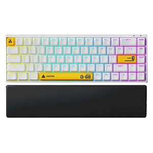 لوحة مفاتيح مغناطيسية سريعة الاستجابة من سينتك - أبيض وأصفر