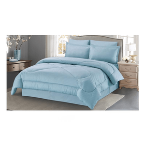 Cannon King Stripe Hotel Line Comforter Set - Blue