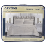 Cannon Twin Stripe Hotel Line Comforter Set - Beige