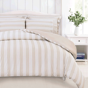 Cannon Twin Stripe Comforter Set - Beige