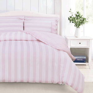 Cannon Twin Stripe Comforter Set - Pink