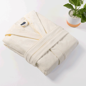 روب الإستحمام مع قبعة بحجم متوسط جدا من كانون - كريمي