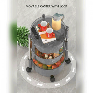 رف تخزين شفاف متعدد الطبقات دوار من تشاينا تاون