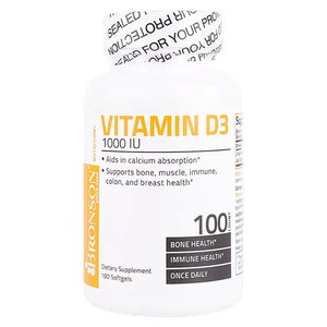 Bronson Vitamin D3 1000 IU Capsules