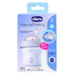 Chicco Natural Feeling Blue Feeding Bottle - (0+ Months)