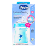 Chicco Natural Feeling Blue Feeding Bottle - (2+ Months)