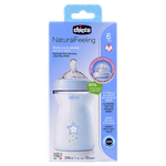 Chicco Natural Feeling Blue Feeding Bottle - (6+ Months)