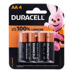 Duracell AA 4 Alkaline Batteries