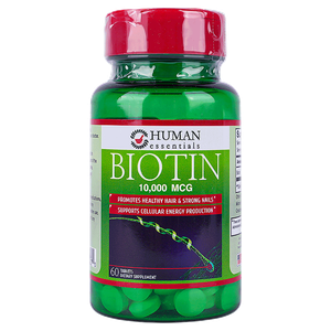 Human Essentials Biotin 10,000 mcg Tablets