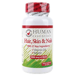 Human Essentials Hair, Skin & Nails With 5000 mcg Biotin Tablets