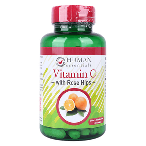 Human Essentials Vitamin C 1000 mg With Rose Hips Tablets
