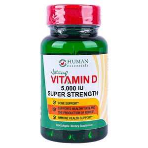 Human Essentials Vitamin D 5000 iu Softgels