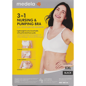 حمالة صدر 3 في 1 للرضاعة والشفط من ميديلا - XXL
