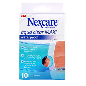 Nexcare Aqua Clear Maxi Waterproof Plasters