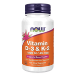 Now Vitamin D3 & K2 Capsules