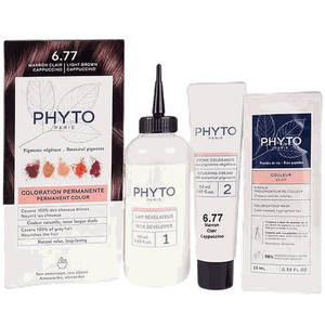 Phyto Permanent Hair Color - 6.77 Light Brown Cappuccino