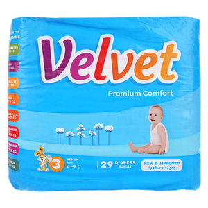 Velvet No.3 Diapers - 4-9 kg