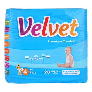 Velvet No.4 Diapers - 7-16 kg