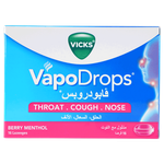 Vicks Vapodrops Berry Menthol Sore Throat Relief Lozenges