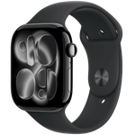 Apple Watch Watch Series 11 Gps  - 46 mm  (Jet Black Aluminium Case with Small/Medium Black Sport Band)
