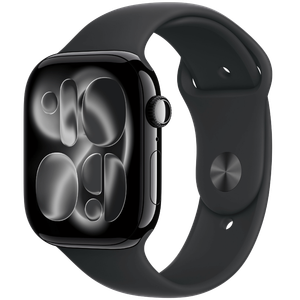 Apple Watch Watch Series 11 Gps  - 46 mm  (Jet Black Aluminium Case with Small/Medium Black Sport Band)